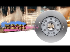 Edelstahl-Brunnenlicht Wasserdicht Unterwasser-LED-Poolleuchten IP68 Warm Weißes Laserlicht fou