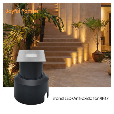 LED-Untergrundleuchten 3W quadratische Form 304 oder 316 Edelstahl 45*45MM Rahmen Aluminium-Druckgussgehäuse