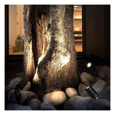 LED-Gartenleuchte IP65 14W COB DC24V LED DIA68MM 2700K Warmweiß Anti Glare Hood Für Gartenbeleuchtung