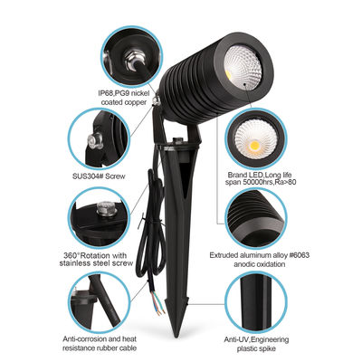 Wasserdichte LED Außenlandschaftslicht IP66 14W COB Garten Spike Lichter