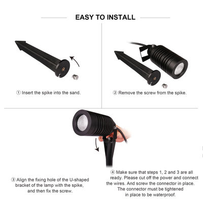 Wasserdichte LED Außenlandschaftslicht IP66 14W COB Garten Spike Lichter