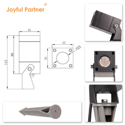 IP65 LED Gartenlicht Außen Lawn Square LED Spike Spotlight