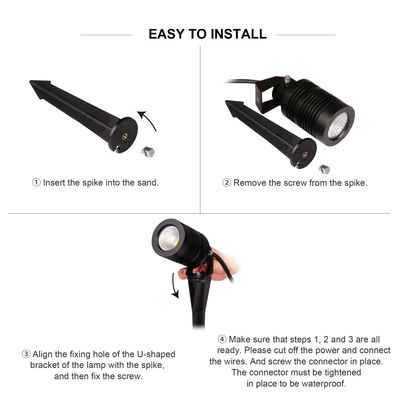 IP66 LED Gartenlicht Wasserdichtes Gartenlicht Spike Licht Außen LED Kugellampe