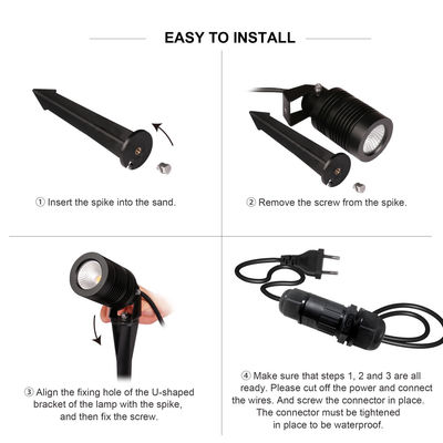 Wasserdichte LED Garten Spike Lichter Einstellbare Hof Weg Hof Spot Lampen