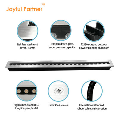 24W DC 24V LED Untergrundlicht Wasserdicht Vergrabene Vertiefte Deckbodenbeleuchtung