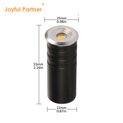 Mini LED Schrittlicht Edelstahl Frontdeckel 1W CREE XPE LED mit Aluminium-Rückkasten