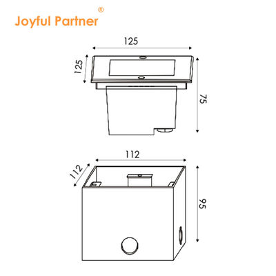 Außengarten-Bodenleuchte Original CREE/OSRAM LED 12V DC24V 4W 8W Edelstahldeckel