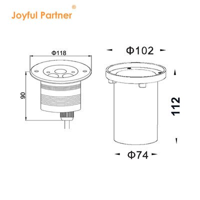 Unterirdische LED-Parkleuchten 3W 6W 9W COB