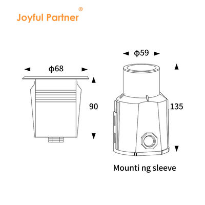 Schwimmbad Unterwasserleuchten Mini Einbauleuchten 1W 2W LED IP68 3000K Einfarbig 12V/24V DC Spannung