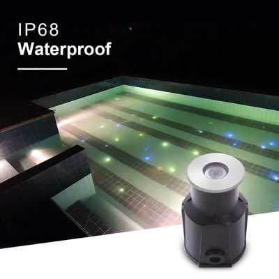 Schwimmbad Unterwasserleuchten Mini Einbauleuchten 1W 2W LED IP68 3000K Einfarbig 12V/24V DC Spannung