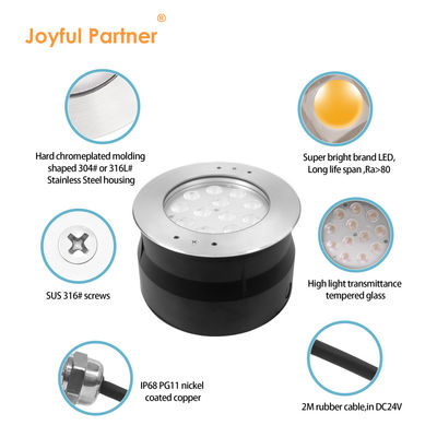 12W 24W RGB IP68 Unterwasserlicht LED-Schwimmbadlampe