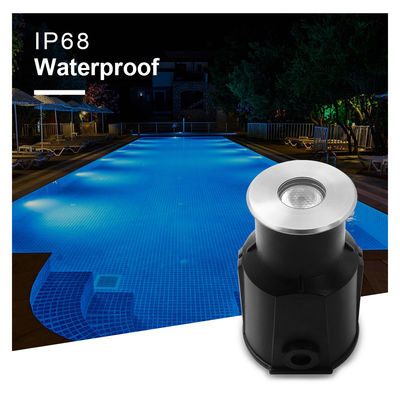 Edelstahl RGB Farbenfarben Schwimmbad Lichter Unterwasser Mini-LED-Lampe
