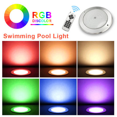 Wasserdicht PAR56 LED Poollicht 316 SS ABS Gehäuse Ultra Dünn 7,5 mm Harz gefüllt Wand montiert 230MM 18W 25W DC AC12V