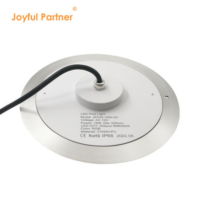 Wasserdicht PAR56 LED Poollicht 316 SS ABS Gehäuse Ultra Dünn 7,5 mm Harz gefüllt Wand montiert 230MM 18W 25W DC AC12V