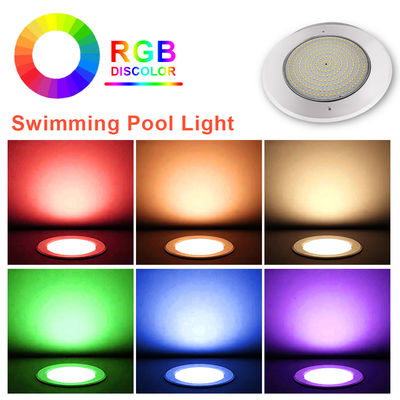 RGB Schwimmbadlicht IP68 DC12V 18W 25W 35W LED DIA230MM SMD2835 324 Stück