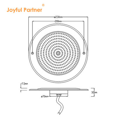 LED PAR56 Poollicht Wandmontiert Unterwasser-LED-Schwimmbadleuchten Ultra dünner Typ