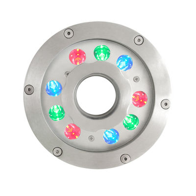 9W 18W 27W RGB Unterwasserbrunnen Düse Ringlicht 24VDC RGB Farbe für Unterwasseranwendungen