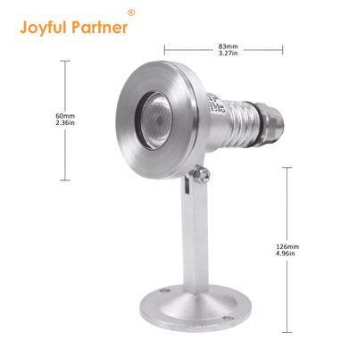 Wasserdichte IP68 Schwimmbadleuchten RGB DMX SS316 LED 12V DC mit Montagehalterung