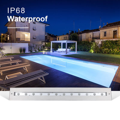 SS316L Unterwasser-Linearlicht 3000K 4000K 6000K IP68 LED Wandwaschlampe