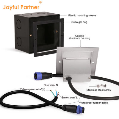 Wandeinbau 2W Osram SMD LED Stufenlicht IP65 Modernes Design Aluminium Material für Korridor