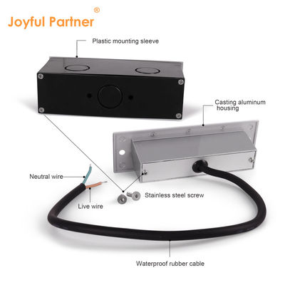 Rechteck 220V 5W LED-Wandlicht IP65 3000K Außenlicht