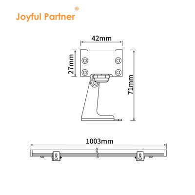 Aluminium Farbe 18W LED Wand Waschmaschine Lichter Außenwasserdicht Linearlicht