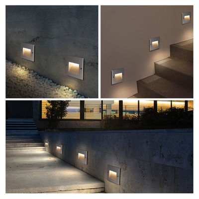 6W COB Einbaustufenwandleuchten IP65 für den Korridor LED-Wand-Ecklicht