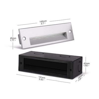 Rechteckig vergrabene LED-Wallpack-Leuchten 220VAC 5W warme weiße LED-Gängeleuchten