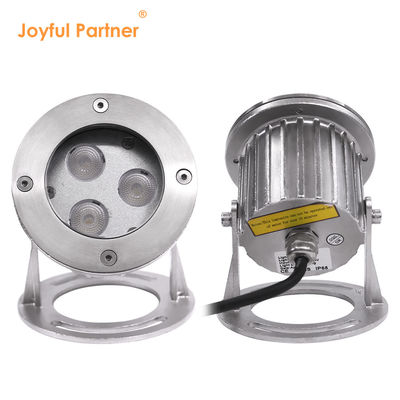 IP68 RGB LED Underwater Spot Light Edelstahl 316L DC24v 3*2w LED Warmweiß mit Montagebasis