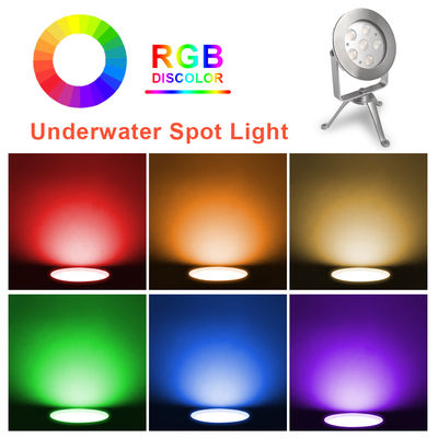 LED Unterwasser-Spotlicht Edelstahl 316 RGB CE RoHS zertifiziert mit Stativ