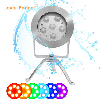 RGBW LED Unterwasserlicht 24V Gleichstrom aus Edelstahl 316 DMX512 Steuerung