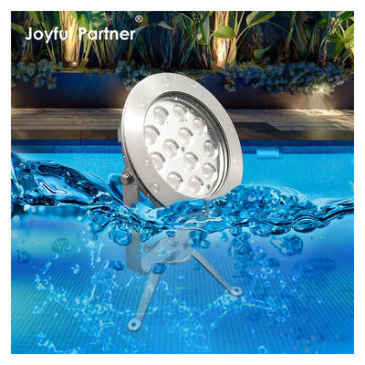 24V Gleichstrom RGB Schwimmbadlicht IP68 Edelstahl LED-Teichbrunnen