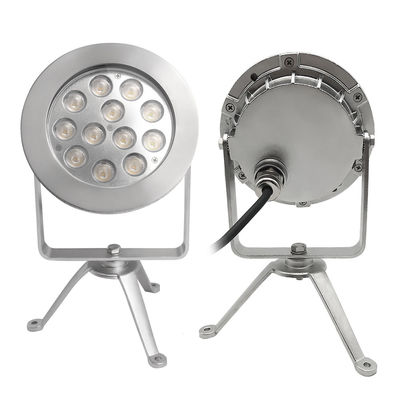 LED Unterwasser-Spotlicht IP68 12W 24W DMX-Steuerung 316SS RGBW 12/24VDC Langlebig für Garten-/Hotelpools