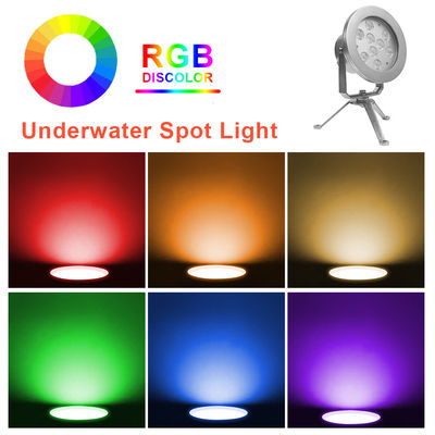 LED RGBW Unterwasserbrunnenlicht DMX Steuerung Edelstahl Unterwasserleuchten