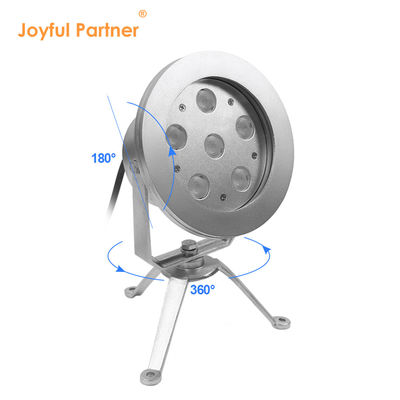 LED-Springbrunnenlampe 6*2W RGB DMX Edelstahl 316 Gehäuse DC12V/24V IP68 für Schwimmbäder