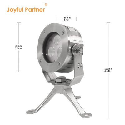 Hohe Qualität DC24V Steuerung 304 Edelstahl DMX512 RGBW IP68 12w LED Unterwasserlicht