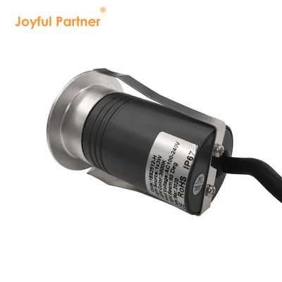 Einbauleuchte 12V 24V 2W 3W Seitenausstrahlung 55 Durchmesser mit Edelstahl-Vorderdeckel