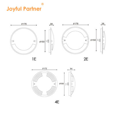 Außenleuchte IP67 Durchmesser 70mm 3W Oberflächenlampe Einbauleuchte LED-Leuchte mit Zweijahresgarantie