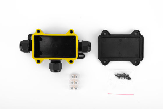 Wasserdichte Kabelverbindungskiste H Typ 3 Weg Kunststoff schwarz Farbe Schnellterminal