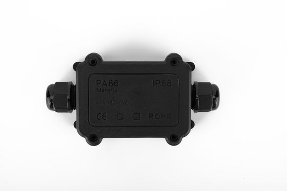 Wasserdichte Kabelverbindungskiste H Typ 3 Weg Kunststoff schwarz Farbe Schnellterminal