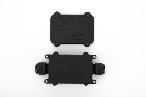 Wasserdichte Kabelverbindungskiste H Typ 3 Weg Kunststoff schwarz Farbe Schnellterminal