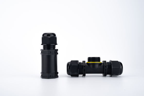 IP68 T-Typ Wasserdichter Verbinder 3-Kanal 3-Pol Kabelverbinder Outdoor