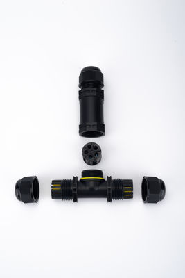 IP68 T-Typ Wasserdichter Verbinder 3-Kanal 3-Pol Kabelverbinder Outdoor