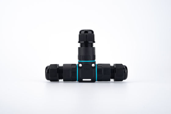 Schnelle Installation IP68 Wasserdichter Kunststoff 2/3-poliger Rundsteckverbinder Elektrischer Konverter