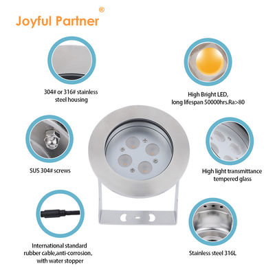 RGBW 4 In 1 LED Unterwasserlicht IP68 Farbenfrohe Brunnenlicht