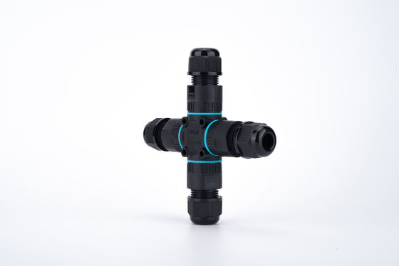 Wasserdichte Außen IP68 Schnellanschluss 4 Wege Elektrikabelanschluss