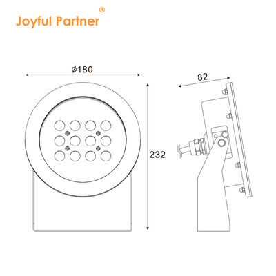 LED Unterwasser-Spotlicht IP68 Bunt RGBW 12V 24V Niederspannung für Wasserspiele