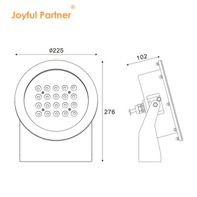 IP68 LED Unterwasser-Spotlicht 20W 40W 60W 80W DMX512 Premium SS316 Gehäuse für Gartenbrunnen