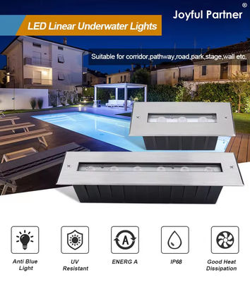 SS316L Unterwasserlicht Lineare Poolleuchte Warme weiße LED-Untergrundleuchte