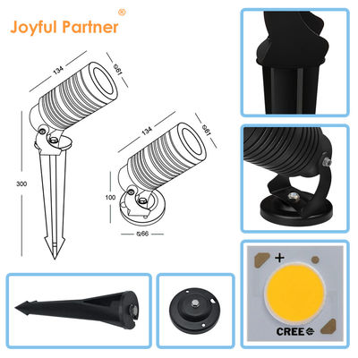 14W LED IP65 Landschaftsstraßenlampe Lawn Lampe Einstellbares Außenlicht Garten Spike Licht